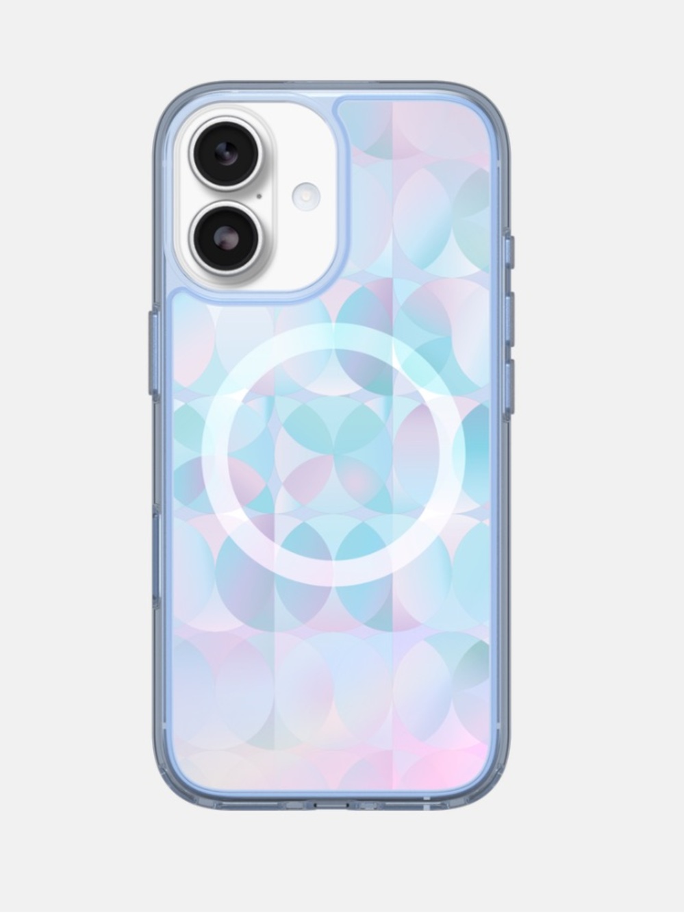 New OtterBox Symmetry Opal Prism iPhone 17 Light Blue Phone Case